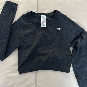 Long sleeve gymshark cropped top